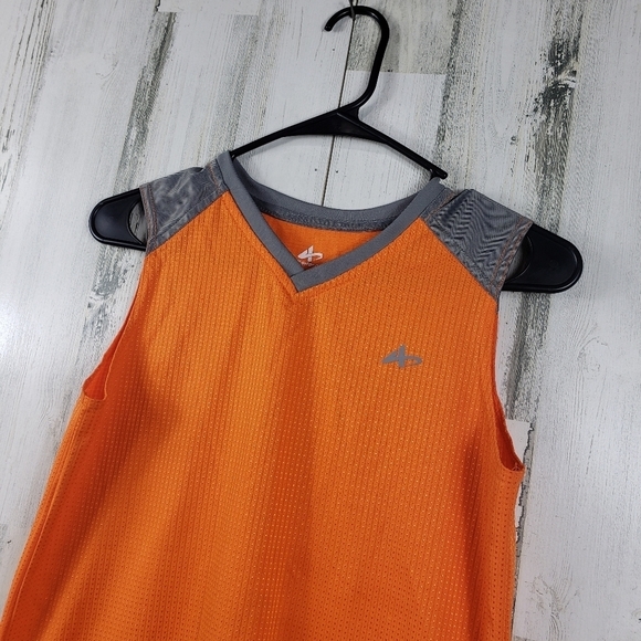 boys orange and gray tank top size large 10-12 - Picture 2 of 6